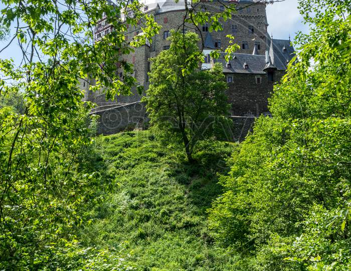 Burg Eltz Castle In Rhineland-Palatinate State, Koblenz, Germany.