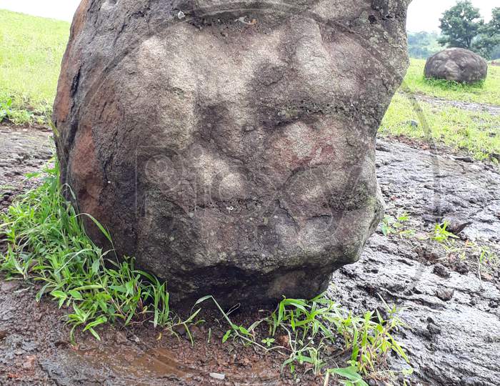Human face in rock