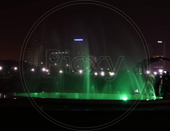 Water Fountain on night view
