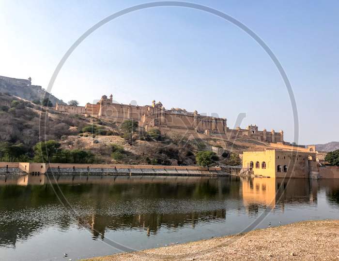 Lake,Jaipur ,river bank ,architecture, Rajasthan,palace