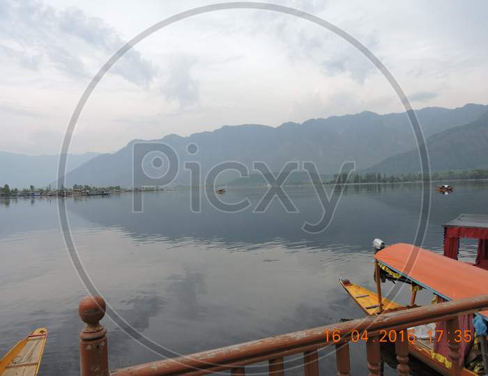 shikara at Dal lake ,Sri nagar,Kashmir,India