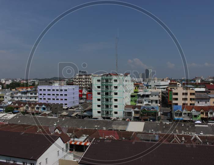Pattaya city view from Hotel window