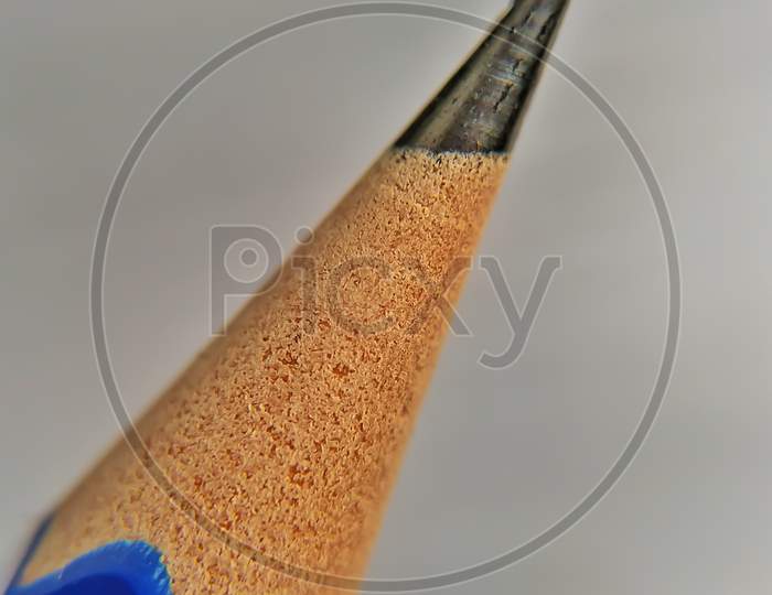 Close up of pencil tip.