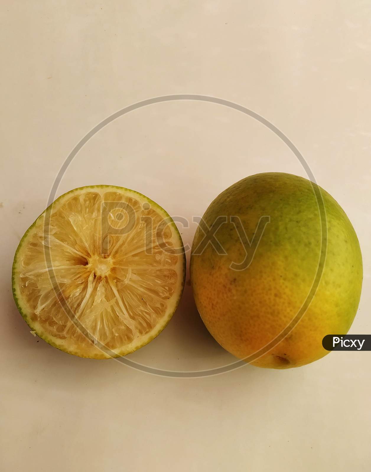 Photo Of Mosambi, Also Known As Sweet Lemon, Scientific Name : Citrus Limetta