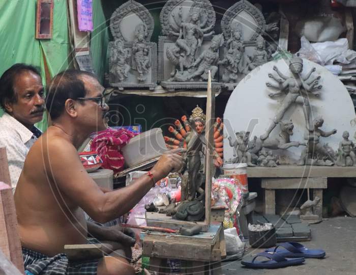 Indian main festival, Durga puja, kumartuli, GodsMaker