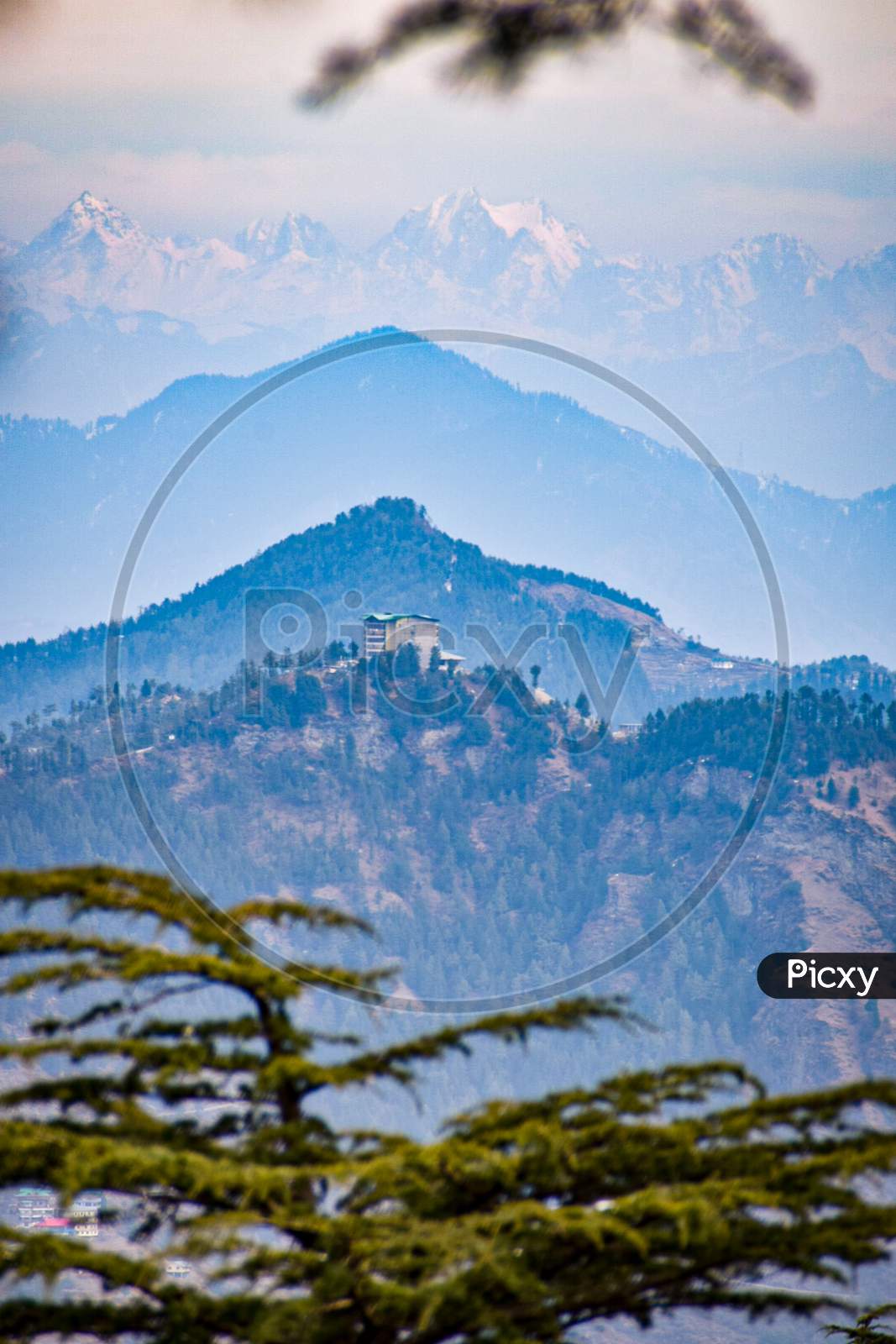 Himalayas view from shimla