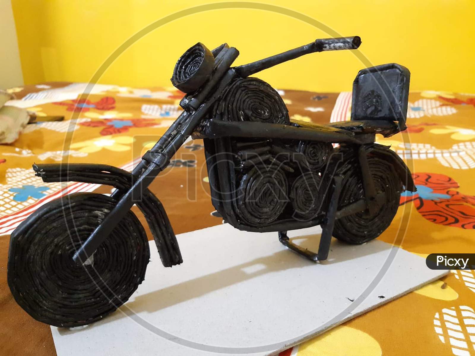 Image of Paper art of bike-KK053940-Picxy