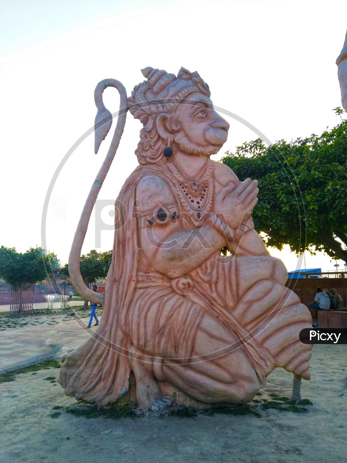 Hanuman Lord ldols in Ayodhya city.