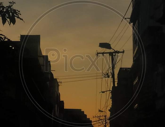 Street silhouette