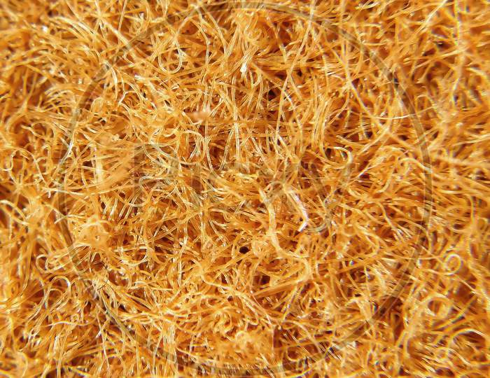 Brown Door mat fibre close up, fiber micro