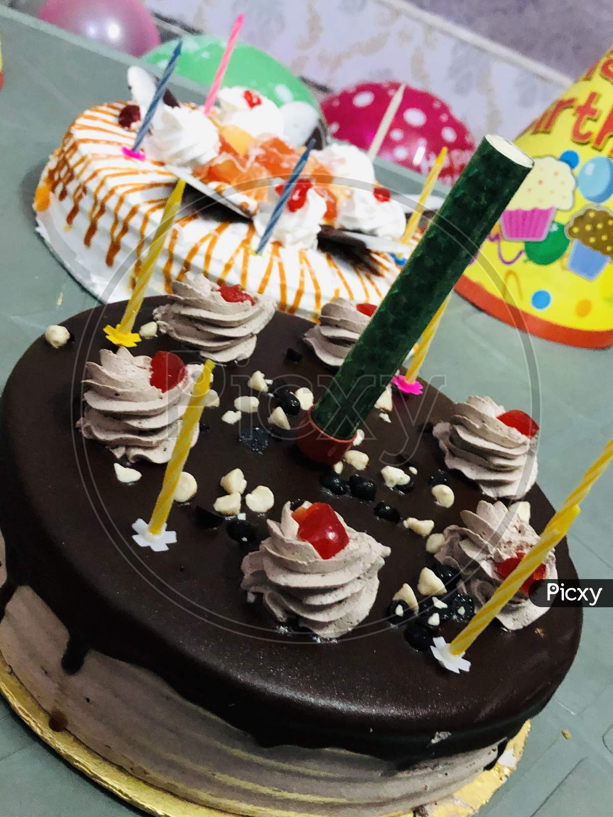 Happy birthday cake for boys celebration