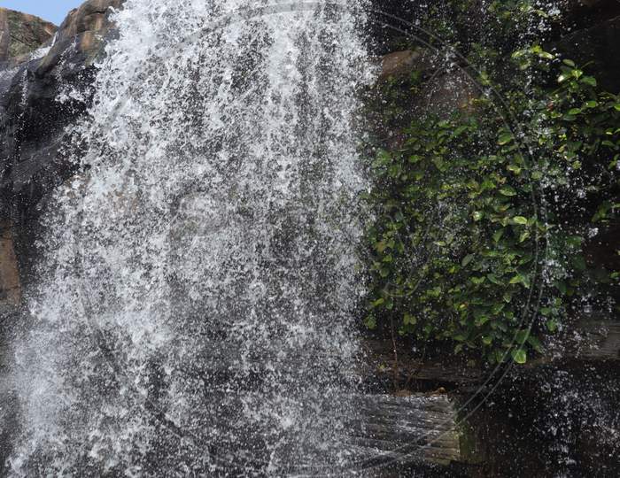 Water fall in Mirzapur, India.