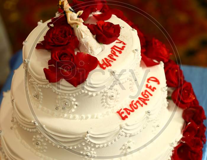 Engagement Cake,Wedding Cake,Couple Cake