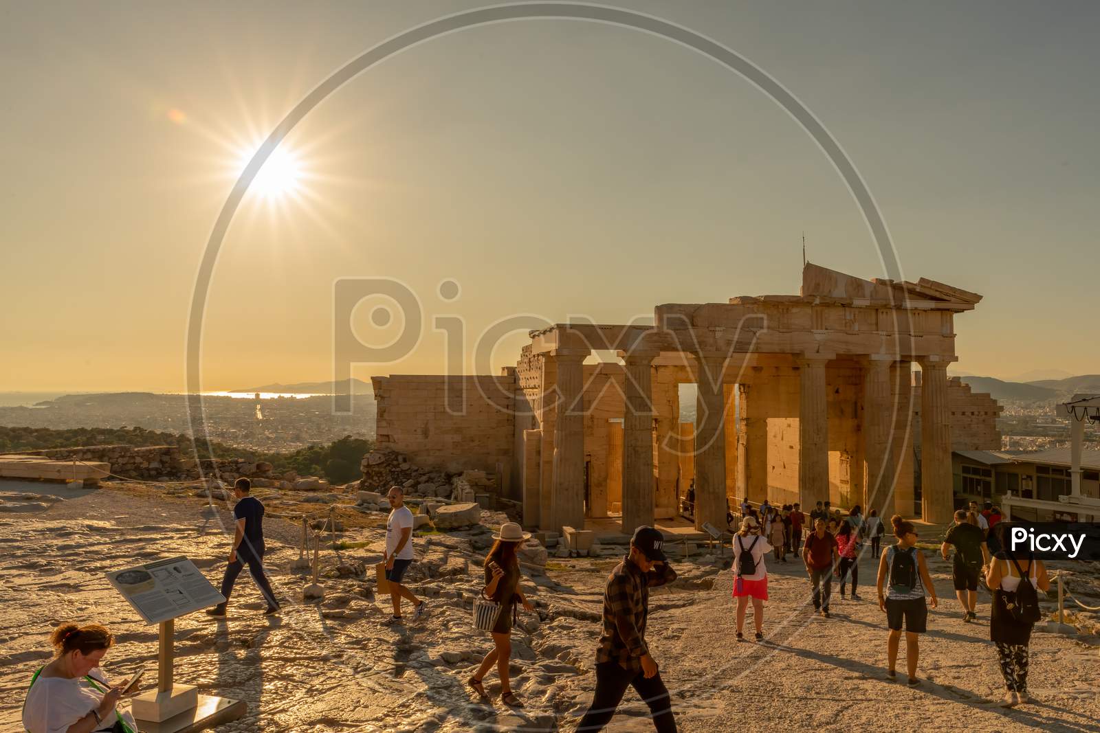 Sun Shines On The Acropolis