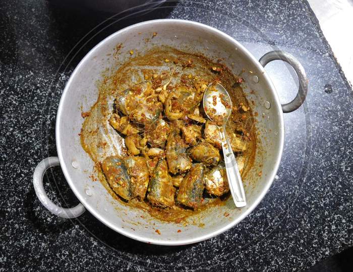 tasty delicious fish head curry