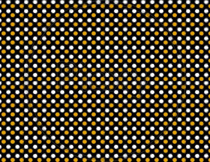 Illustration Of A Yellow Background With A Black Grid