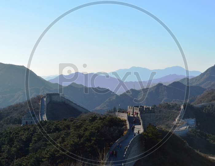 Badaling Section Of The Great Wall Of China Near Beijing