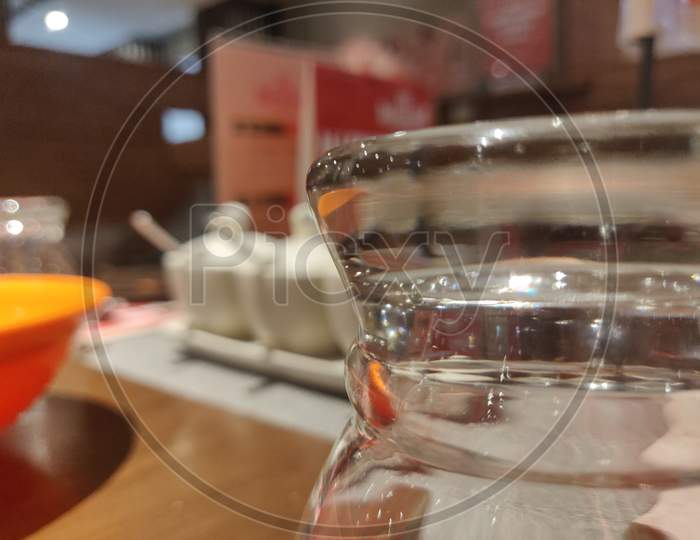 Glass with Bokeh effect