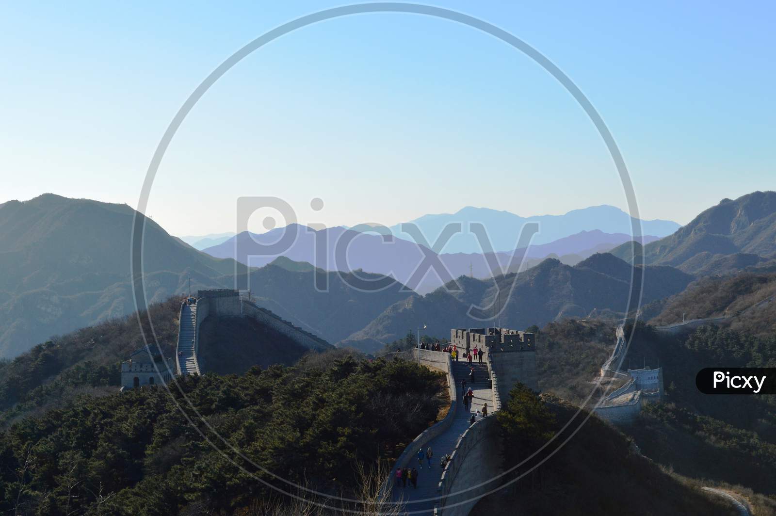 Badaling Section Of The Great Wall Of China Near Beijing