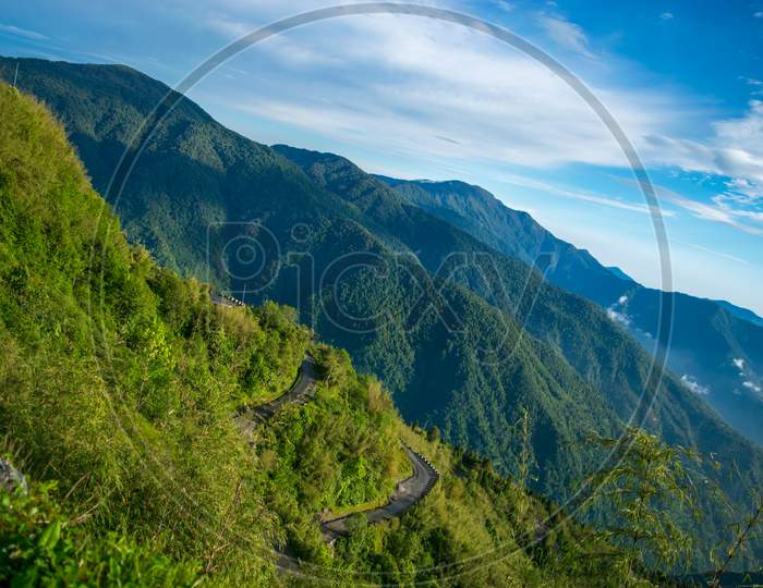 A Beautiful Horizontal Landscape In Himalaya, India