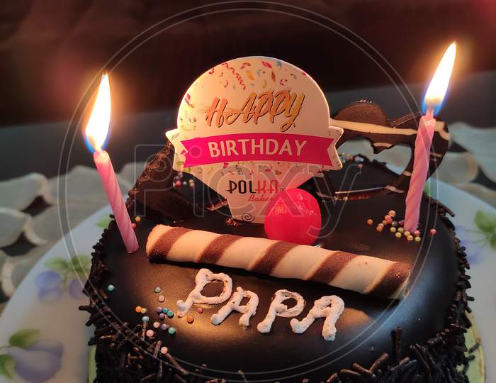 Happy Birthday Papa (Father). Cake photography