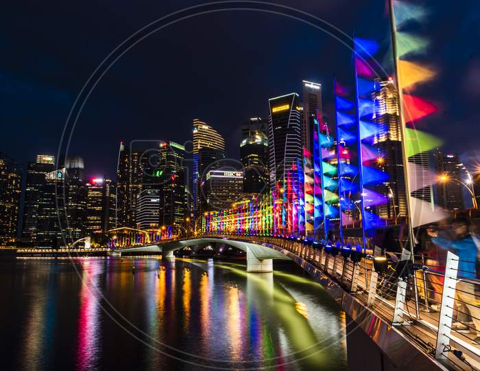 'Ilight Singapore' Marina Bay Send, Singapore 2019.