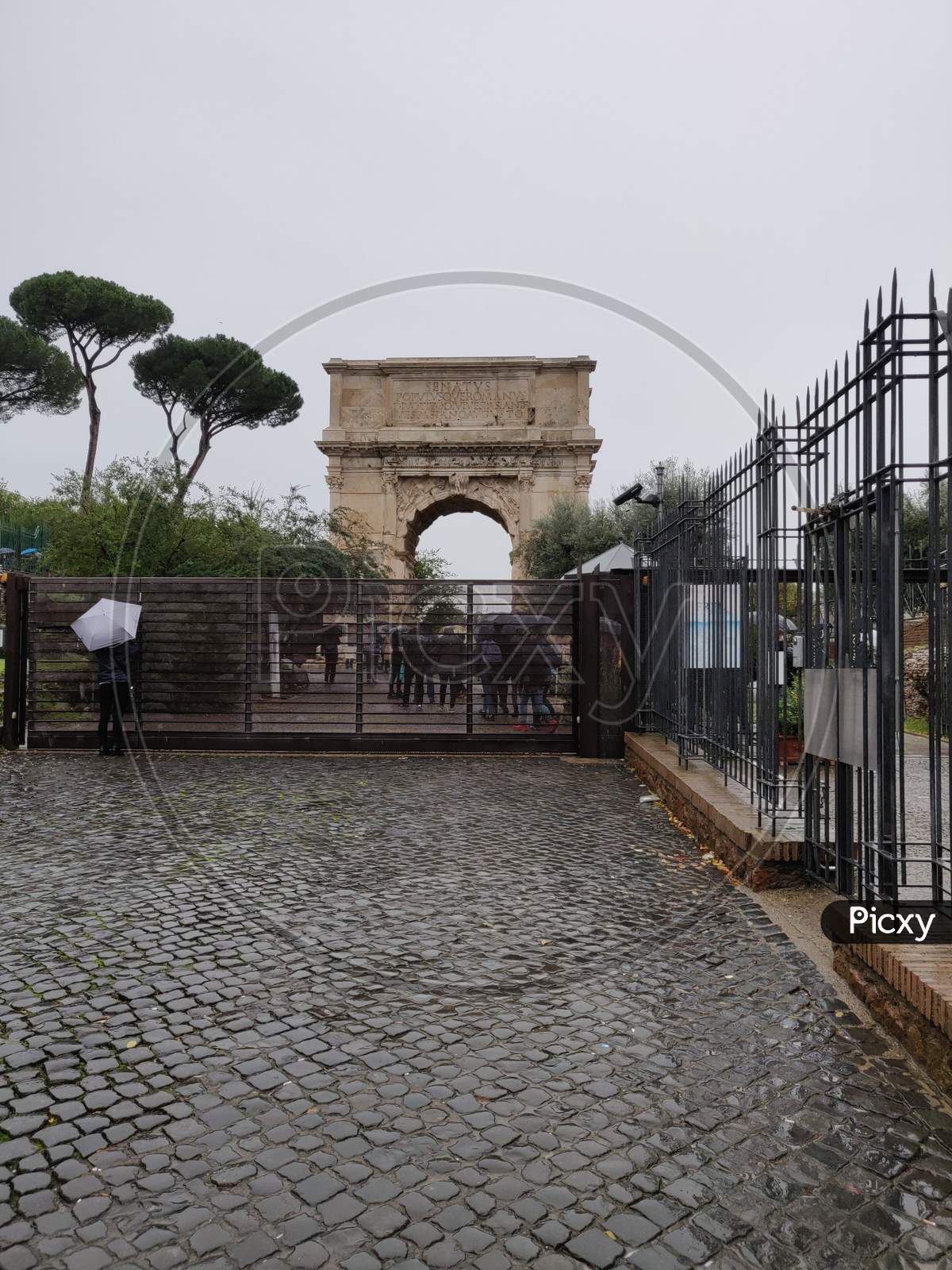 Entry Gate of Piazza del Colosseo