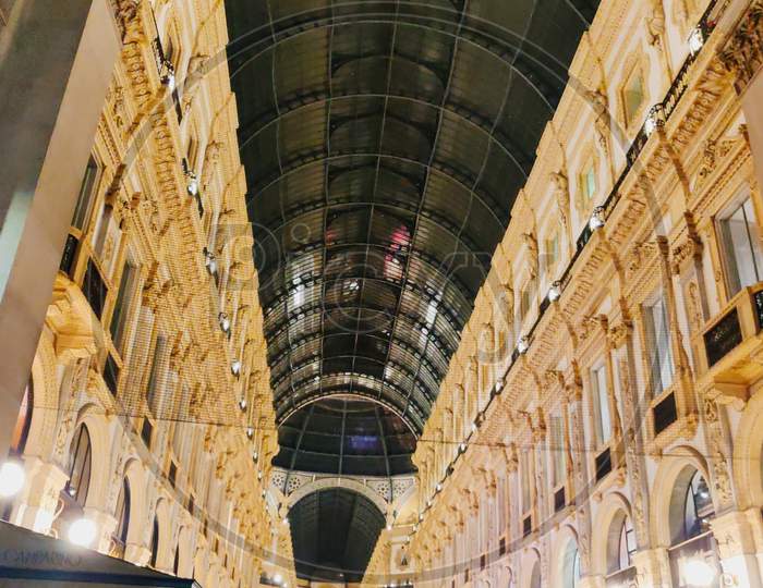 Beautiful Inside View Of Mall In Italy