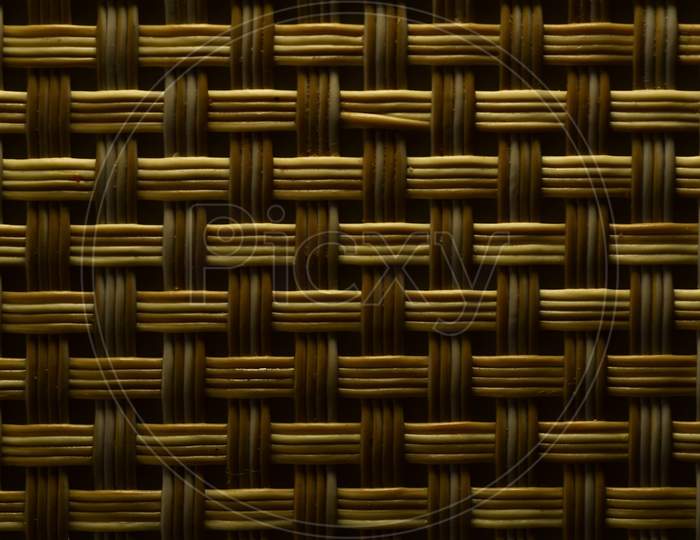 Background Decoration, Close Up Of A Brown Bamboo Texture