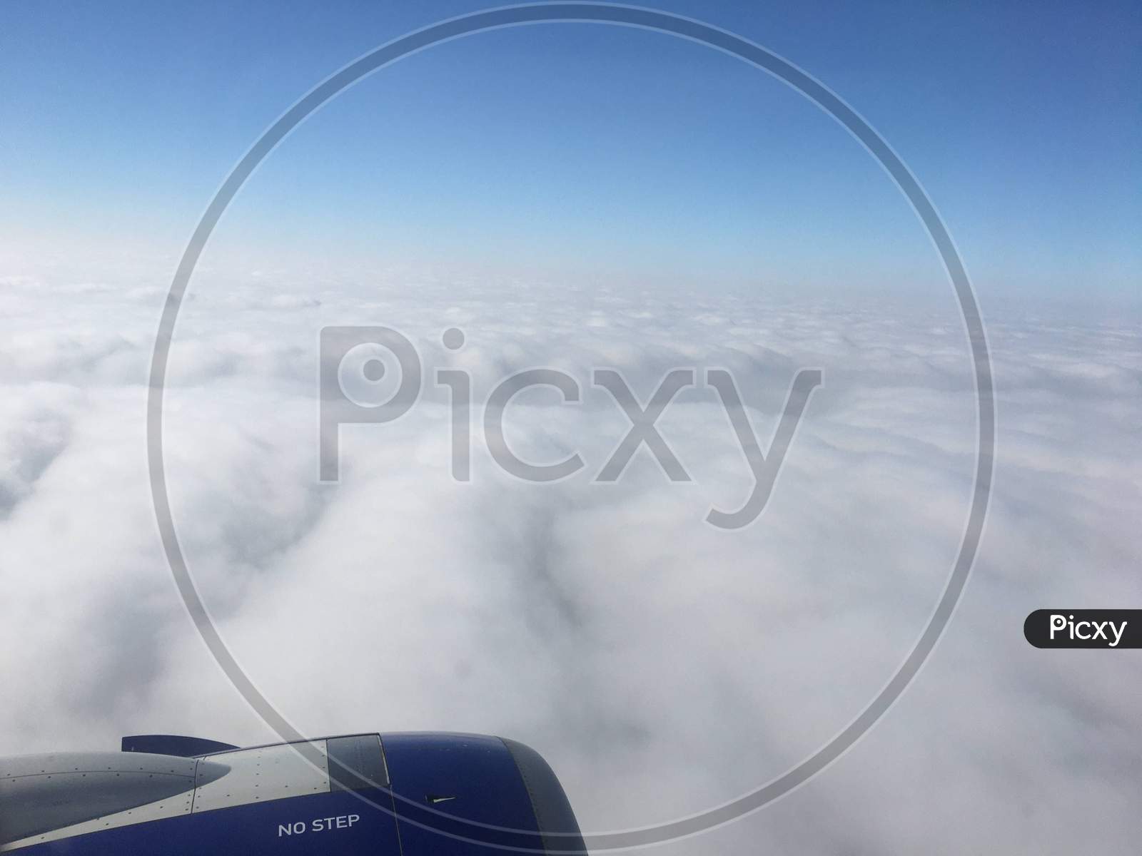 Aircraft Engine in sky