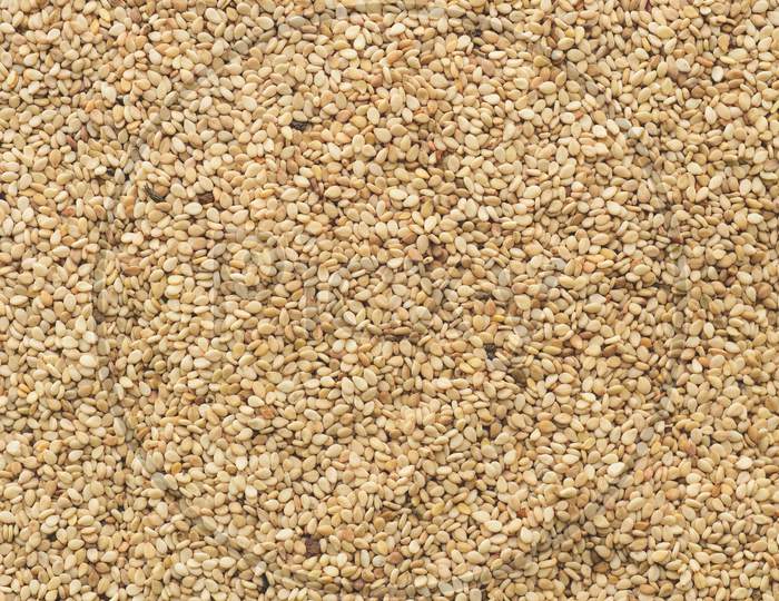Many Sesame Seeds, Top View