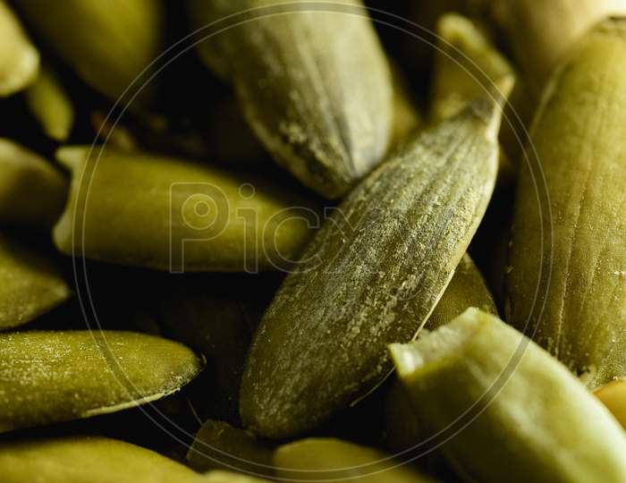 Pumpkin Seeds Macro Close Up Photography