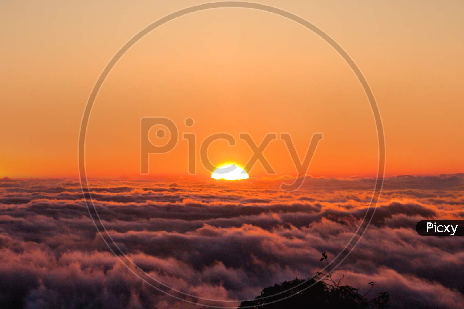 Sunrise from clouds