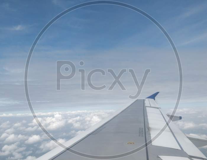 Clouds through Airplane Window