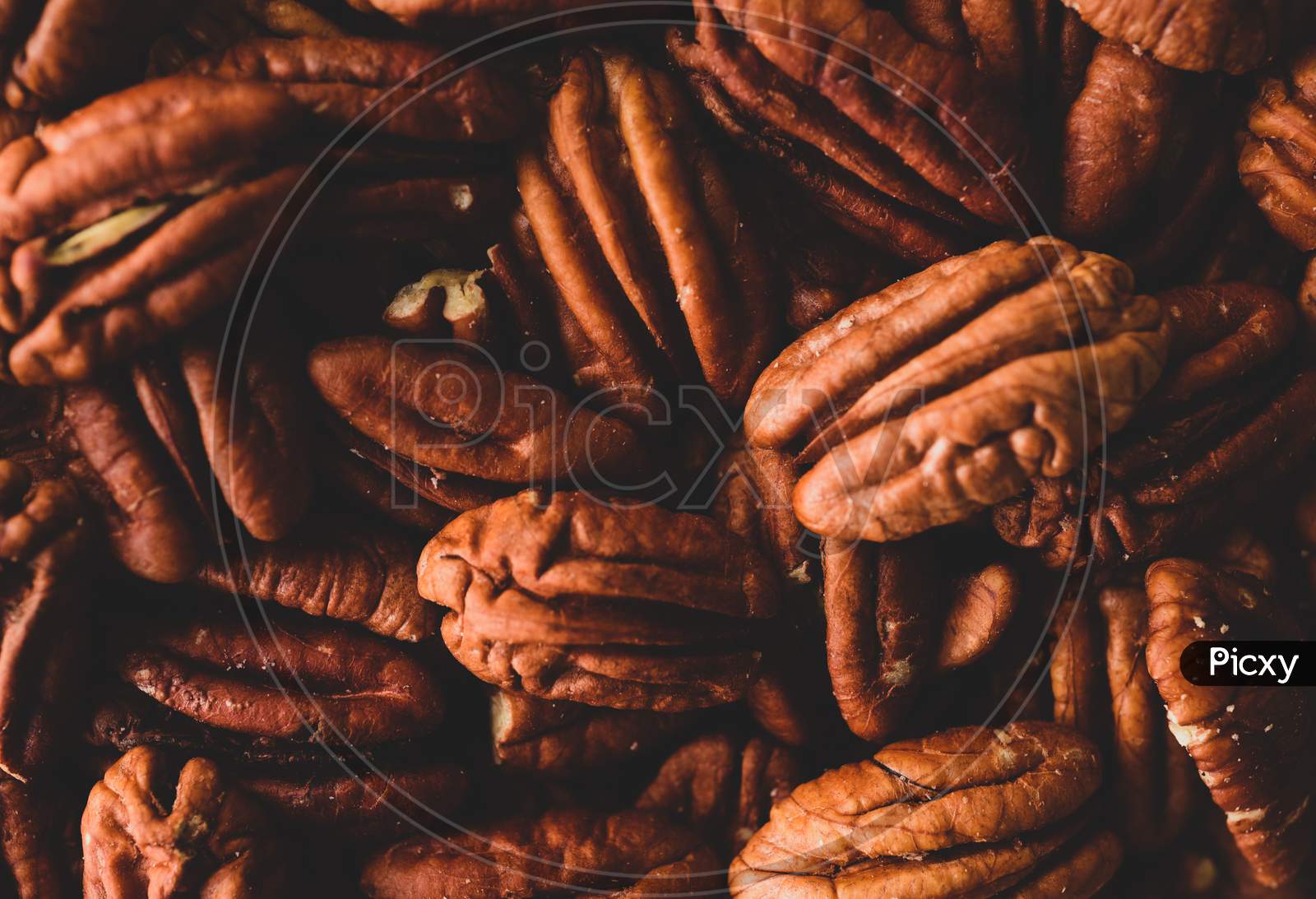 Walnuts Details Macro Photography, Selective Focus