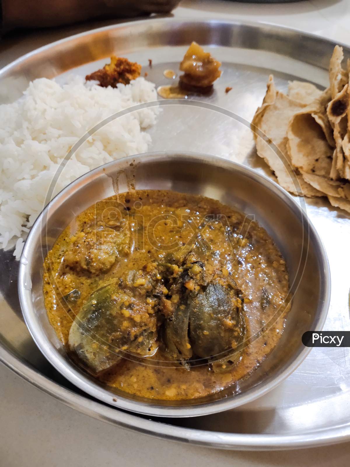 Bhaji of Brinjal with mouth watering spices