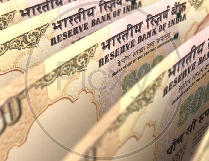 Indian Rupee Closeup