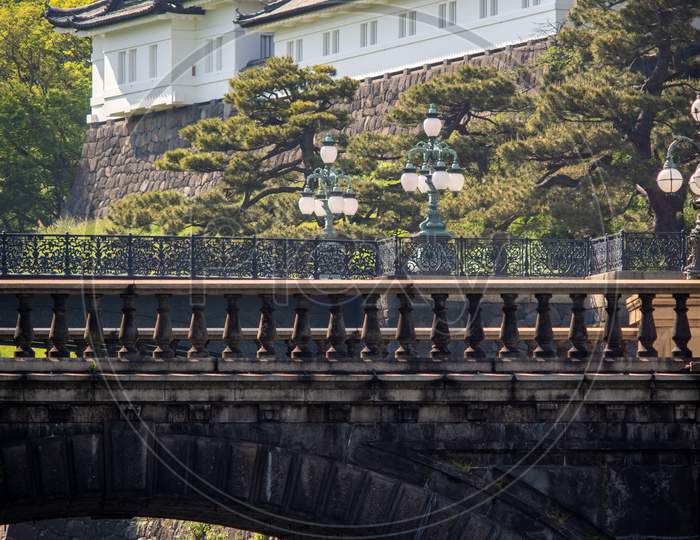 Seimon Ishibashi Bridge And The Imperial Palace In Tokyo, Japan
