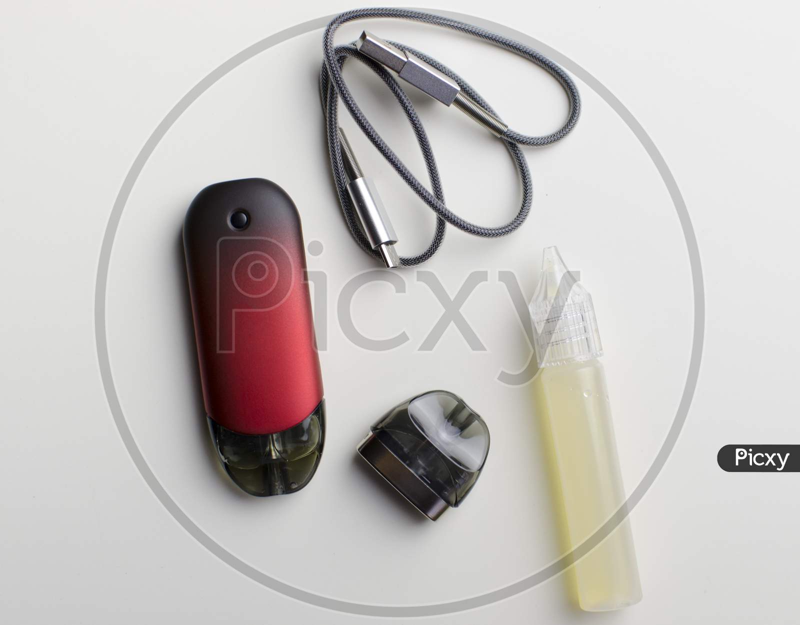 Vape Pod System Or Pod Mod With Changeable Cartridges
