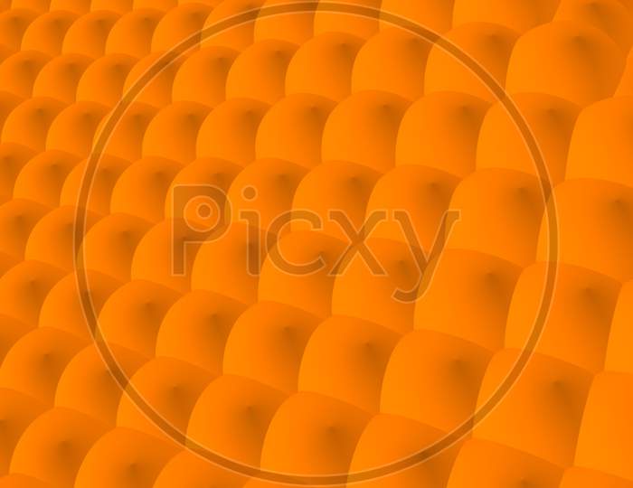 Bright Colorful, Dynamic And Shiny Solid Spheres Floating In A Wavy Background.
