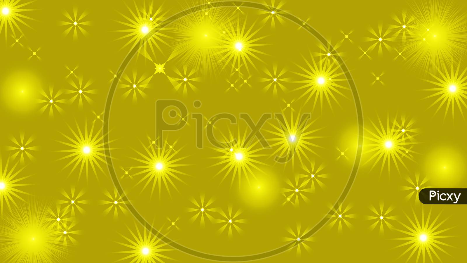 Black Abstract Light Background With Glittery Colored Shiny Bokeh Stars.