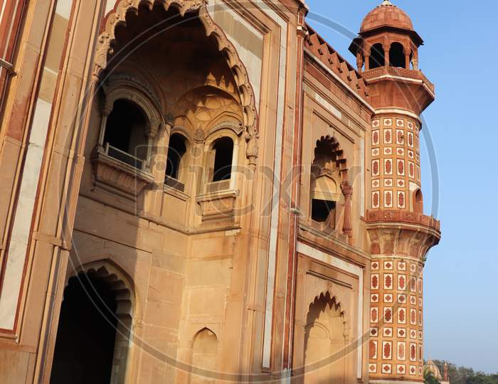 New Delhi, India – Jan 10, 2021: Safdarjung's, a popular tourist spot, was built in 1754 in the memory of Safdarjung who was the Prime Minister of India during the reign of Ahmad Shah Bahadur.