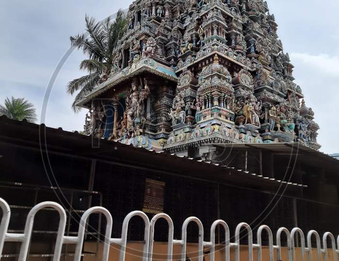 Closeup Of Magadi Road Angala Parameshwari Kalika Devi Temple