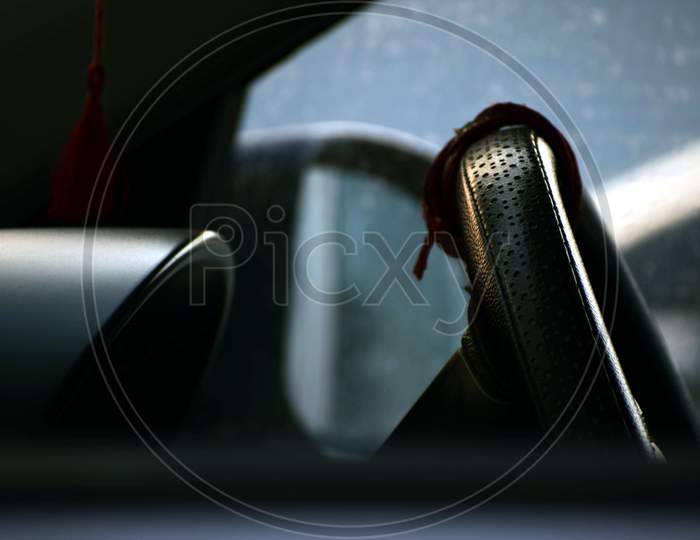 Beautiful Picture Of Driver'S Seat Of The Car.Interior Car, Selective Focus On Subject