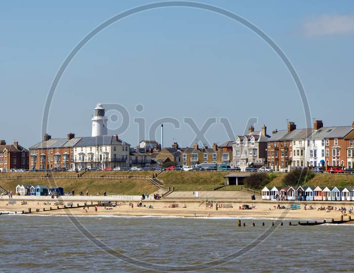 Southwold, Suffolk/Uk - June 2 : View Of The Beach At Southwold