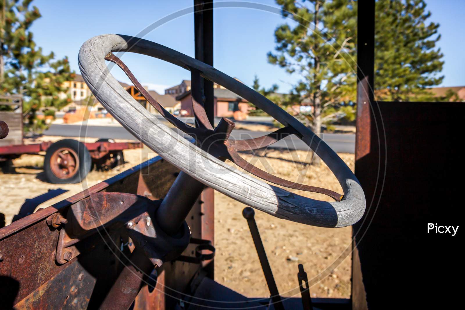 Bryce, Utah/Usa - November 5 : Steering Wheel On An Old Truck At Bryce In Utah On November 5, 2009
