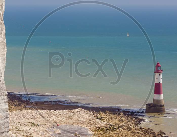 Beachey Head, Sussex/Uk - May 11 : The Lighthouse At Beachey Head In Sussex On May 11, 2011