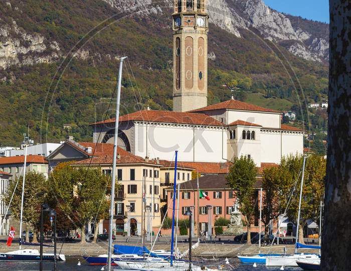 Lecco, Italy/Europe - October 29 : View Of Lecco On The Southern Shore Of Lake Como In Italy On October 29, 2010