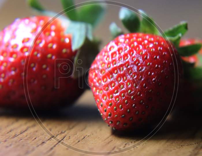 Close up of Fresh Strawberry