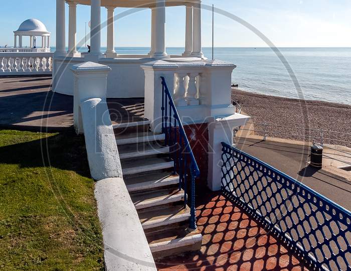 Colonnades In Grounds Of De La Warr Pavilion In Bexhill-On-Sea